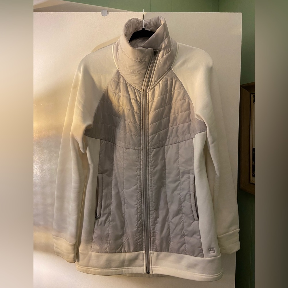 Avalanche Supply Company White and Gray Jacket (US L)